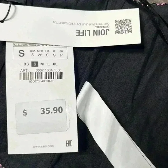 Zara Tweed Multicolor Corset Bustier  NWT Size S - Picture 6 of 7